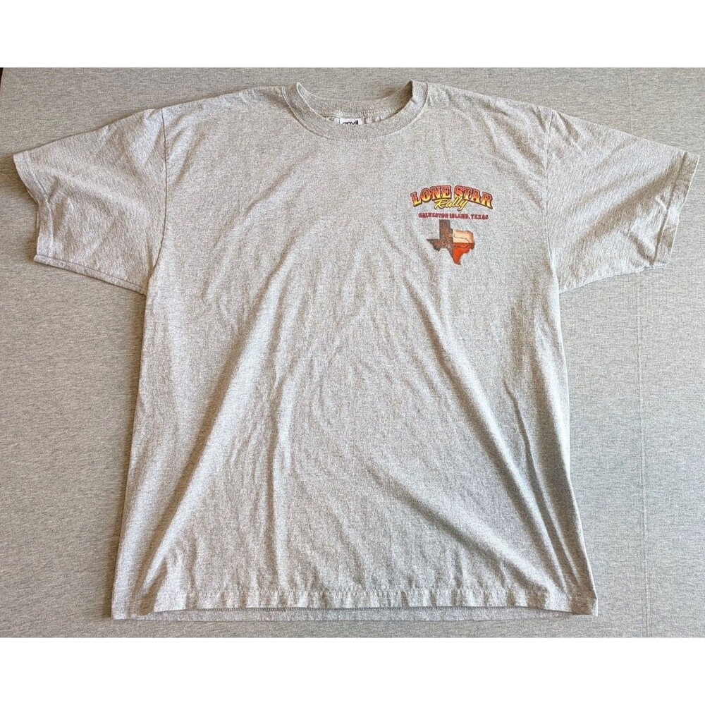 Anvil 2009 Lone Star Rally Galveston Island T-Shirt Gray Sz 2XL